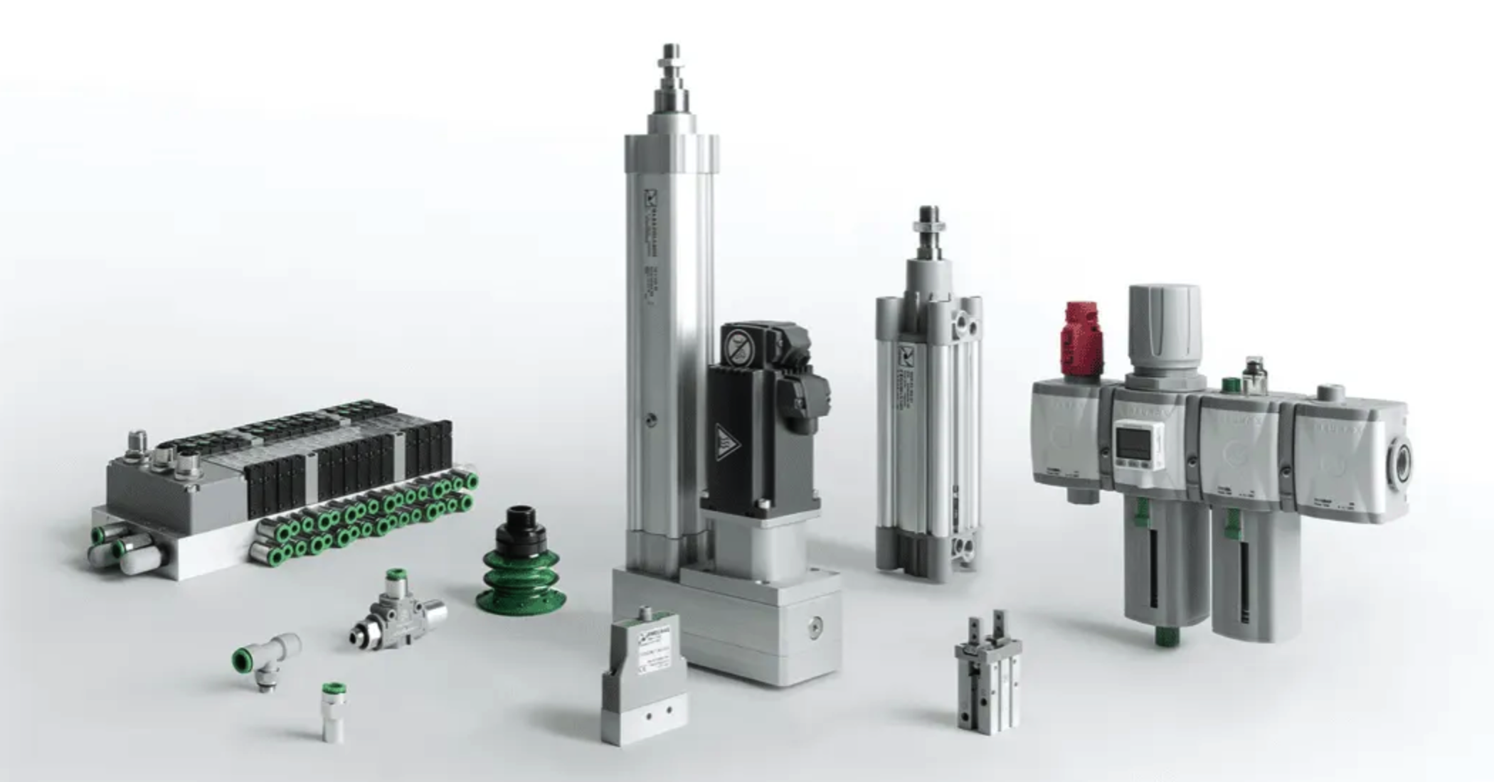 Industrial pneumatic components for automation