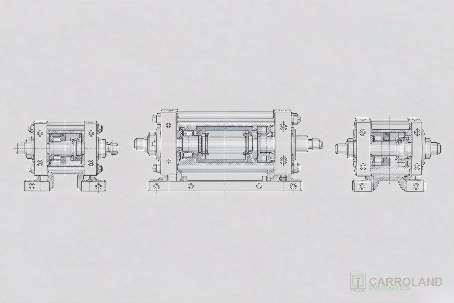 ISO 6432 ISO 15552 and compact cylinder comparison