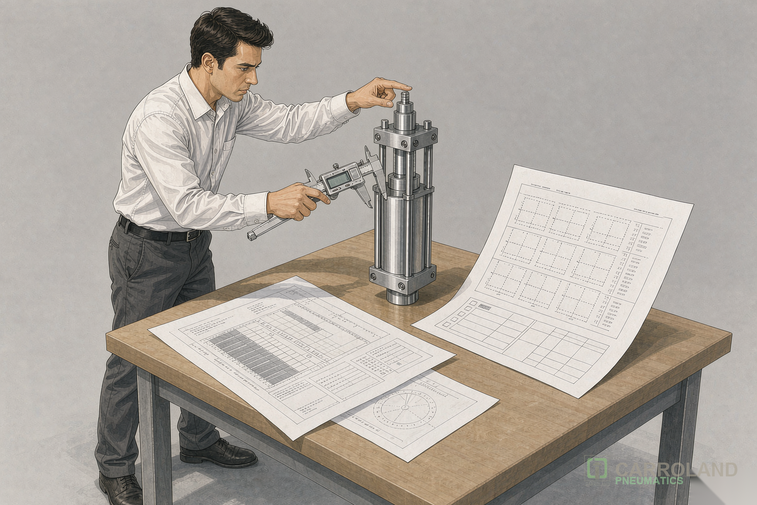 Pneumatic component supplier evaluation process