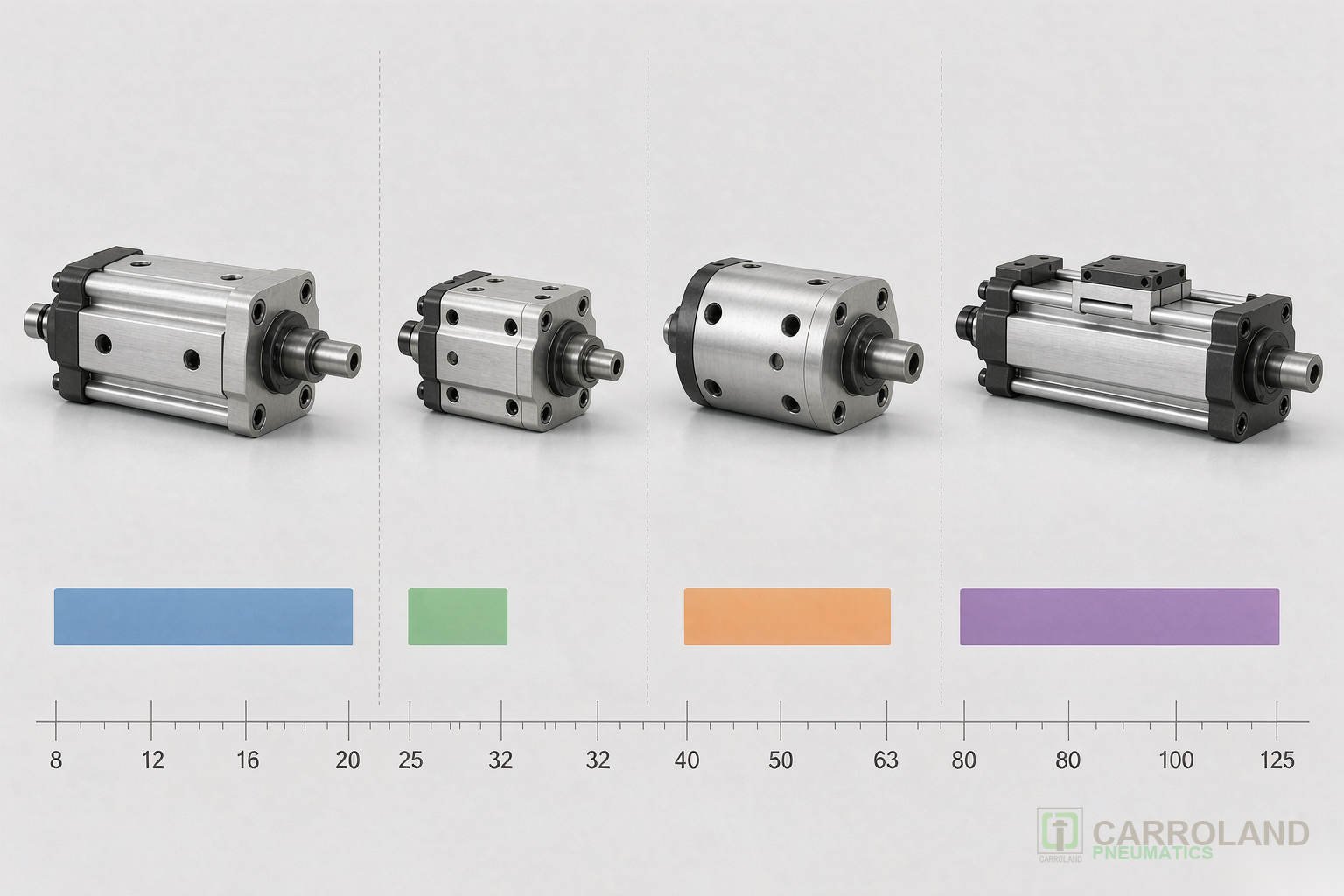 Pneumatic cylinder type selection guide