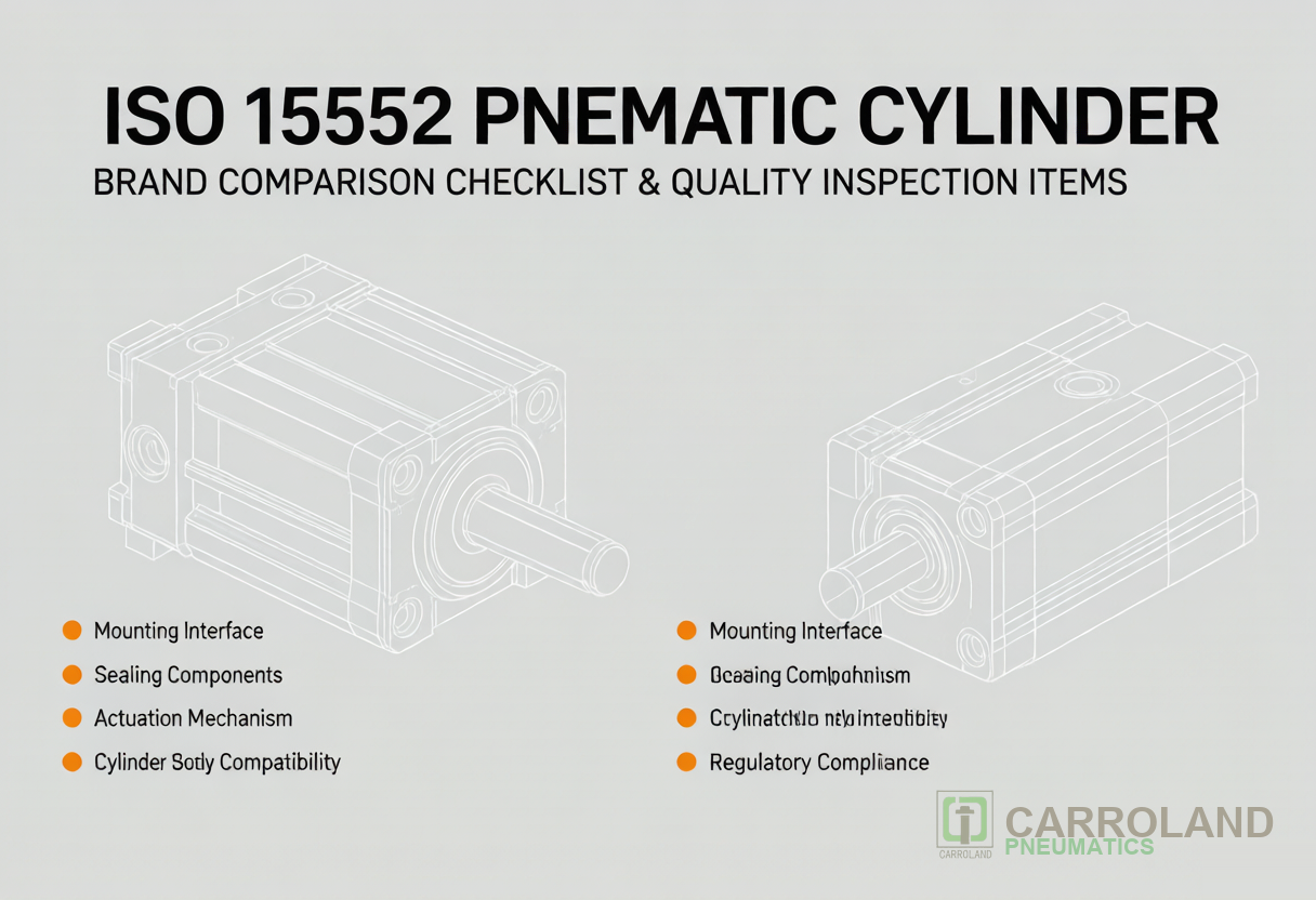 ISO 15552 pneumatic cylinder brand evaluation checklist