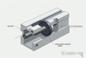 Rodless Pneumatic Cylinder: Selection, Mounting & Application Guide | Carroland Pneumatics
