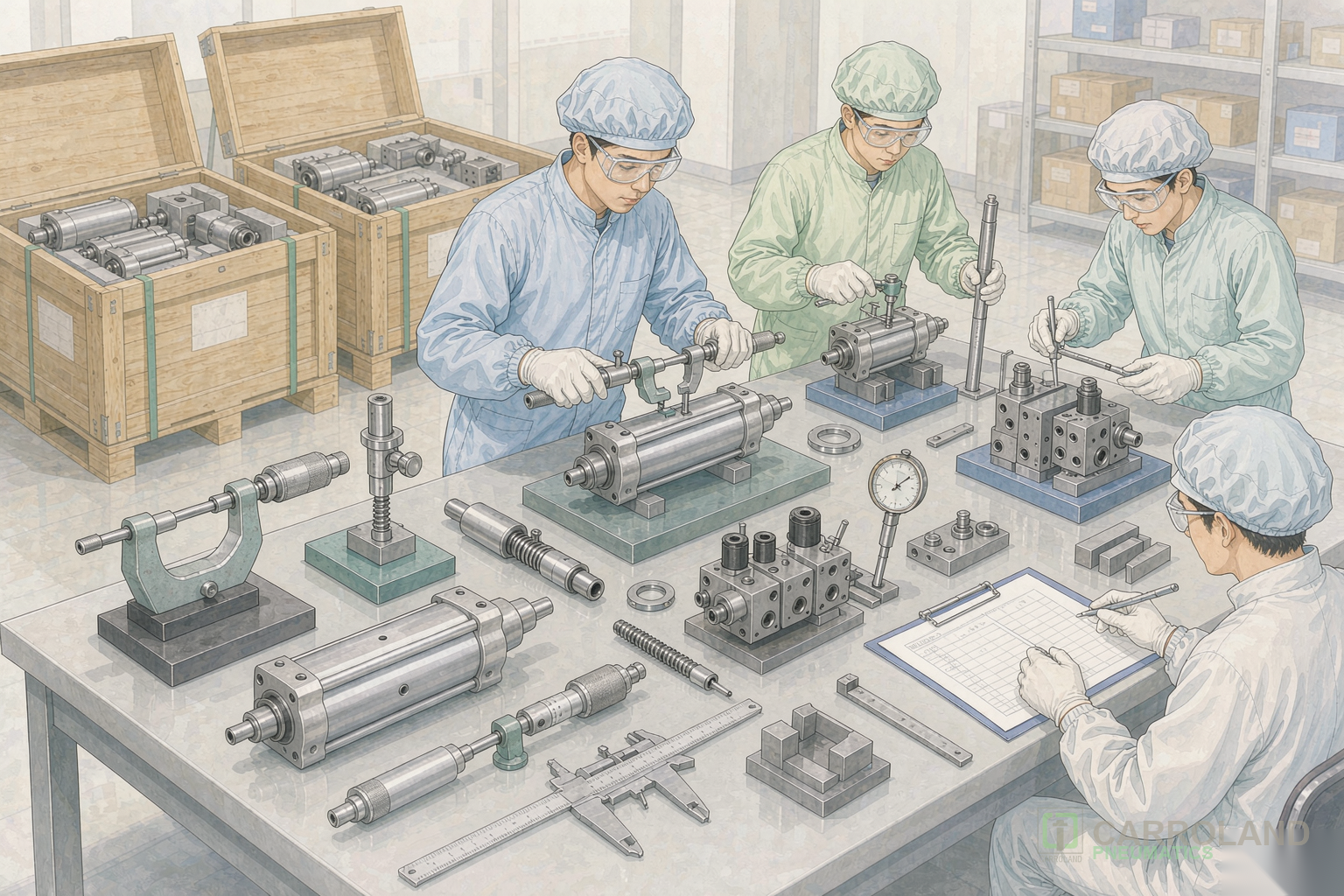 Pneumatic components import inspection