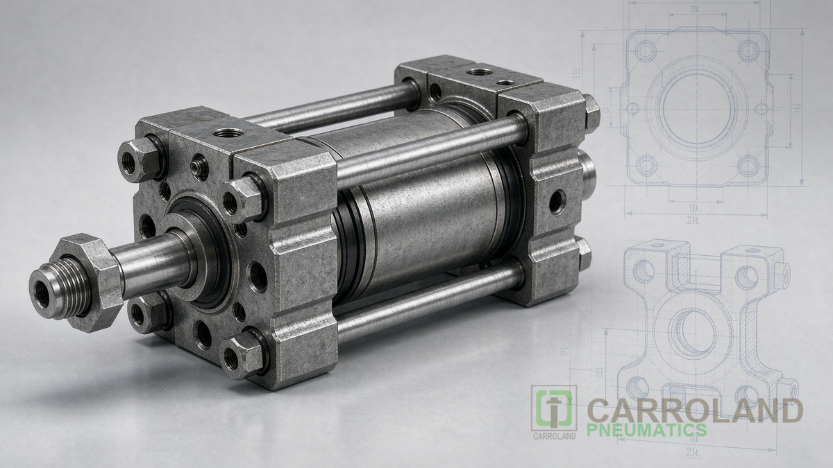 NFPA pneumatic cylinder standards tie-rod construction and mounting styles