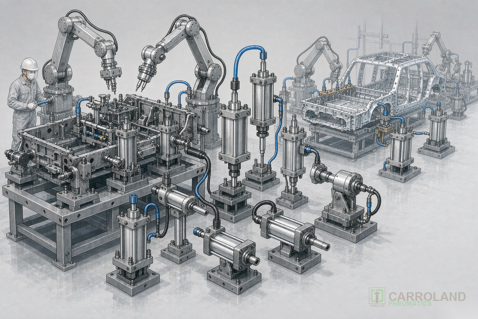 Pneumatic applications in automotive and EV manufacturing