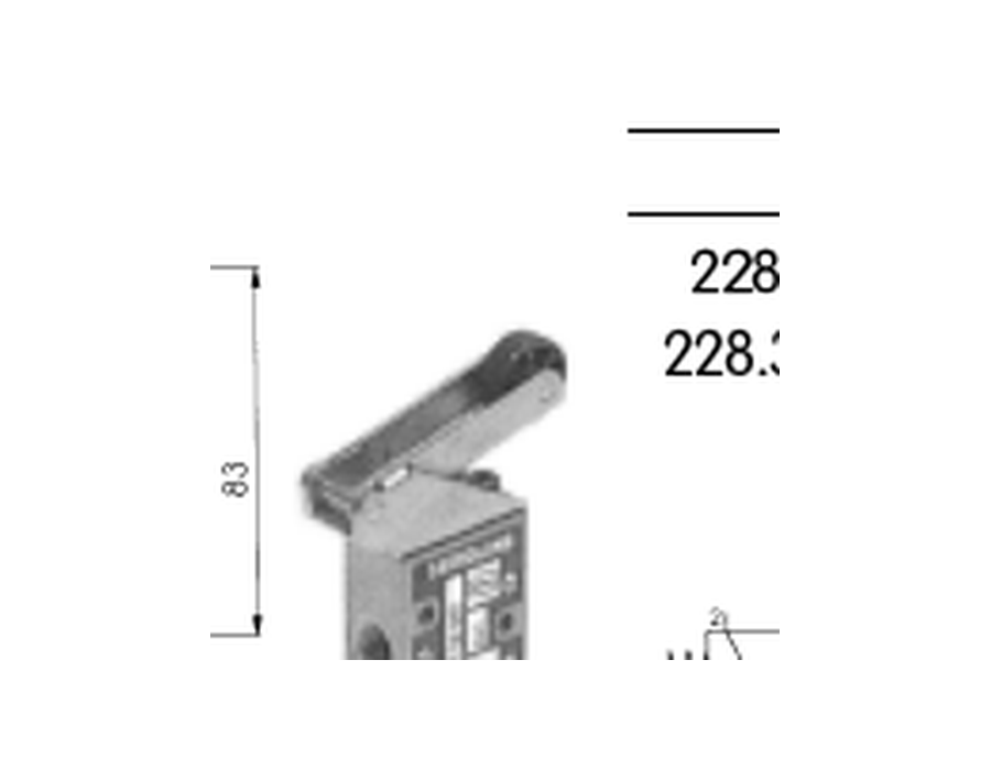 200 Series Roller Mechanical Control Valve — 200 Series Manual and Mechanical Control Valves Supplier | Carroland Pneumatics